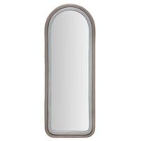 espejo de pared de terciopelo gris cm 60x4x160