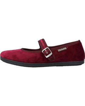 de VICTORIA BAILARINAS VICTORIA MERCEDES TERCIOPELO BURDEOS CON HEBILLA 104913V ROJO
