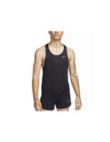 camiseta tirantes de running nike fast drifit running singlet hombre negroblanco