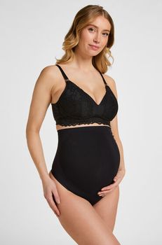 Hunkemöller Tanga de Maternidad Sin Costuras Negro