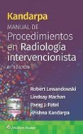 kandarpa manual de procedimientos en radiologia intervencionista