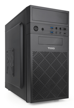 TOOQ Caja Minitorre Micro-ATX “ISOBOX ULTRA”, Negra Negro Incluye Fuente