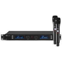 microfono power dynamics pd632h inalambrico uhf con 2 canales y mute