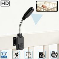 camara de vigilancia flexible con cuello de cisne para bebes y mascotas camara de seguridad wifi para el hogar con instalacion sin esfuerzo audio bidireccional deteccion de movimiento