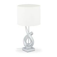lampara de mesa moderna blanca
