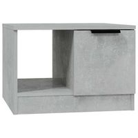 mesa de cafe - mesa de centro madera de ingenieria gris hormigon 50x50x36 cm