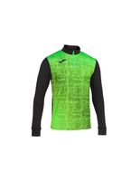 sudadera sin capucha joma elite viii hombrenino negro verde fluor