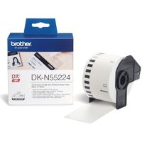 brother dk-n55224 cinta continua de papel no adhesivo blanco original