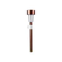 copper effect solar stake light
