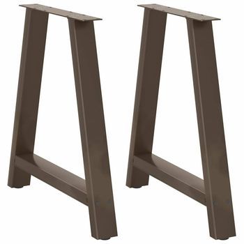 Patas Para Mesa De Comedor En Forma De A (2 Unidades, 70 X 72-73 Cm, Acero) Vidaxl