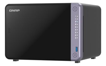 NAS Torre QNAP 6 bahías 4GB DDR4 2x10GbE Alpine AL-524 PCIe USB 3.2 TS-632X-4G