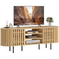 mueble tv madera zmh 60 pulgadas 140x40x52cm natural