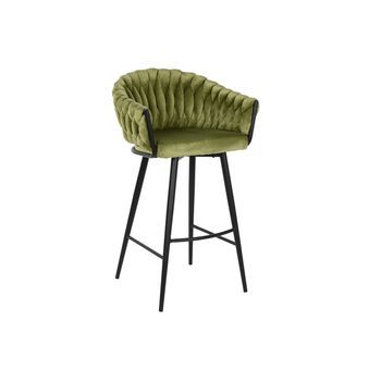 Taburete Poliester Metal 53x58x101 Verde