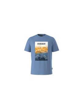 Camiseta Napapijiri S-Rollin Ss Azul Hombre