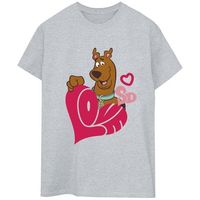 dessins animes camiseta love heart para mujer