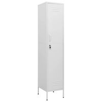 armario de taquilla de acero blanco 35x46x180 cm vidaxl