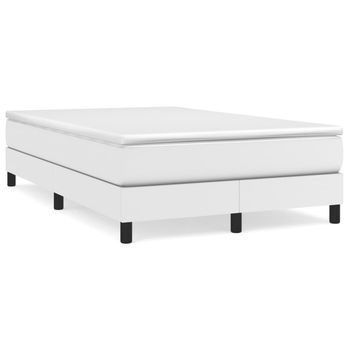 Cama Tapizada 203x120x25 Cm Vinilo - Blanco