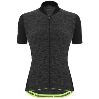Santini Womens Colore Puro Jersey - M - Black