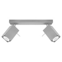 lampara de techo gris acero alt 16 cm