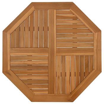 Tablero De Mesa Octogonal De Madera Maciza De Teca 90x90x2,5 Cm Vidaxl