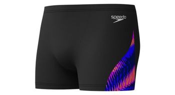 Banador speedo eco  allov digi v cut aquashort boxer hombre negro y azul marino