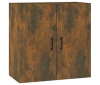 vidaxl armario de pared madera contrachapada roble ahumado 60x31x60 cm