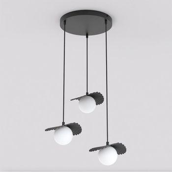 Lámpara de techo valbona negro (3 luces)