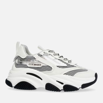 Steve Madden Women's Possession-E Faux Leather Trainers - UK 3