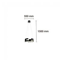 lampara de techo led horizont 78w