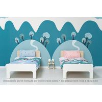 mural infantil papel pintado montanas