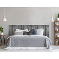 oedim cabecero cama imitacion madera gris 200x60cm  color gris  disponible en varias medidas  cabecero ligero elegante resistente y economico
