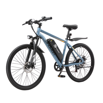 Bicicleta Eléctrica De Carretera Sinohon Em200d De 26 Pulgadas, Ligera, Azul