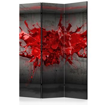 Biombo - Red Ink Blot (135x172 Cm)