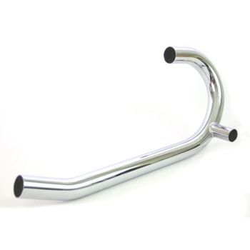 Tubo de escape BMW R Boxer 2V 38mm tubo transversal cromo izquierdo