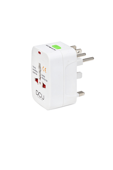 ADAPTADOR DE VIAJE DCU (37400200) EU-UK-USA-AUS-CHI-JAP
