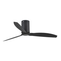 faro mini tube fan ventilador de techo con mando 32w negro mate