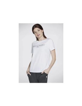 Camiseta Skechers Shine Mujer Blanco