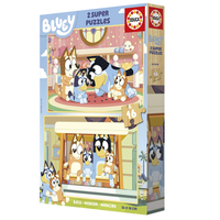educa - puzzle 2x16  piezas bluey madera 20347