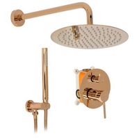 juego de ducha oculto rea lungo  box copper 36 x 25 x 21 cm
