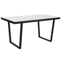 mesa comedor metal ceramica 150x80x75 4235 negro