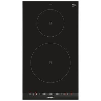 Siemens EH375FBB1E Placa de Inducción Dominó 30cm 2 Zonas Negra