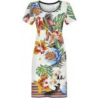 Tropical Short Sleeve Loungewear Dress
