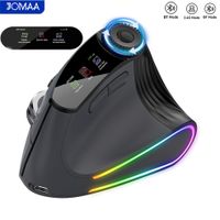 raton inalambrico ergonomico retroiluminado con funcion de desplazamiento inteligente perilla de ajuste bluetooth 24g recargable para juegos