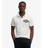 superdry para hombre m1110471a polo vintage athletic blanco l casual algodon manga corta