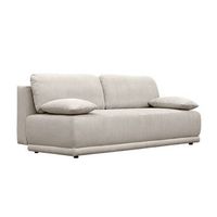 sofa cama en pana fina con baul de almacenamiento 3 plazas gris
