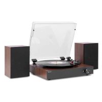 tocadiscos audizio rp325w 60w rms bluetooth bidireccional diseno madera