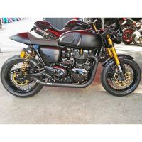 sistema de escape triumph thruxton 1200 e4 mass hot rod 2-2