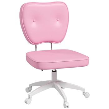 Silla de escritorio 46x59x92 cm rosa
