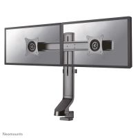 brazo monitor neomounts fpma-d860dblack doble ajuste altura pinzaatornillado negro