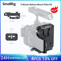 kit de placa de montaje de bateria con montaje en v smallrig para la mayoria de las camaras sin espejo con pantalla abatible para sony para canon con placa arca-swiss -5227